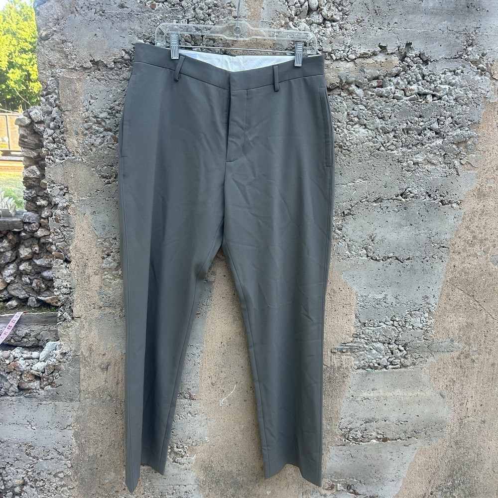 Armani Exchange Mens Wool Blend Vintage Fit Suit Pants Gray 33x 31 Fits like 32